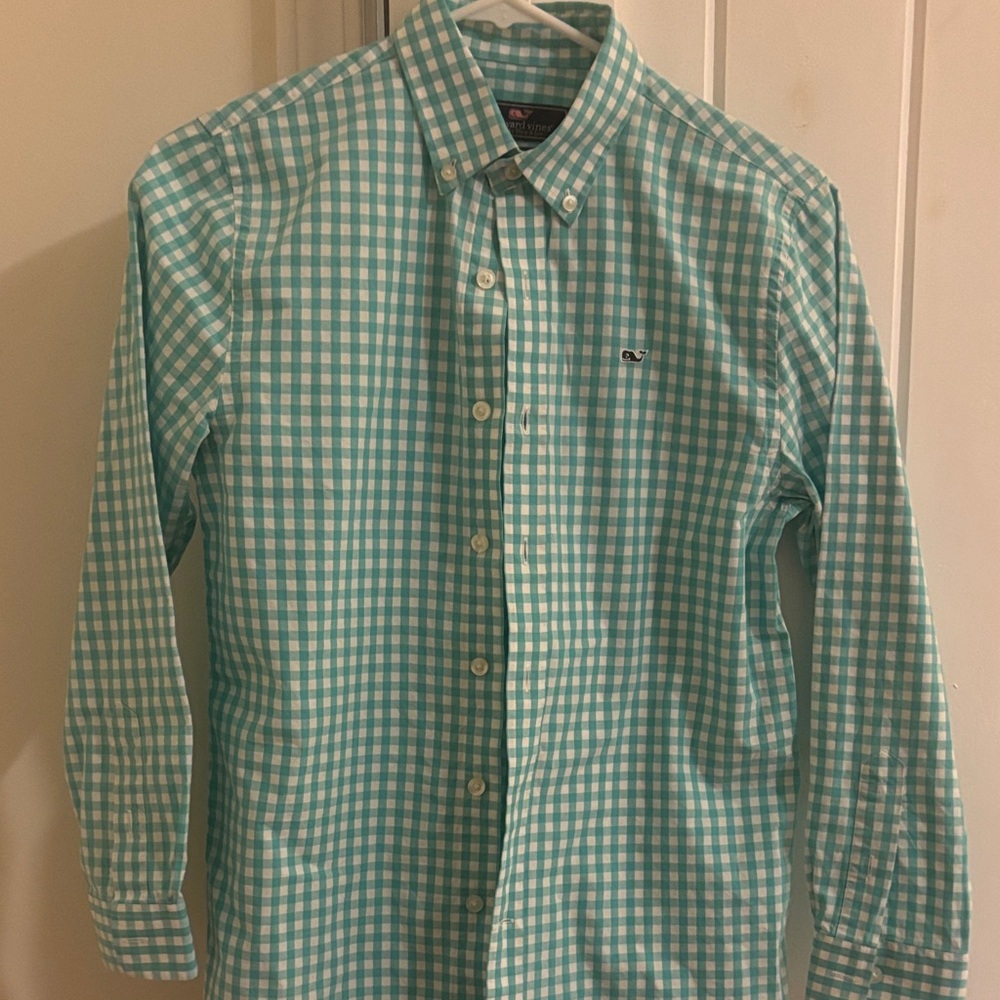 Vineyard Vines boys  12-14 Checkered Shirt